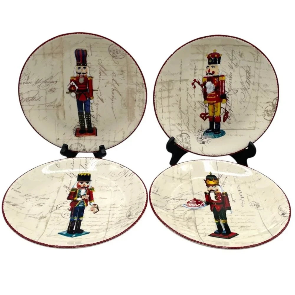 2 Williams Sonoma Nutcracker Salad Plate 8 1/2